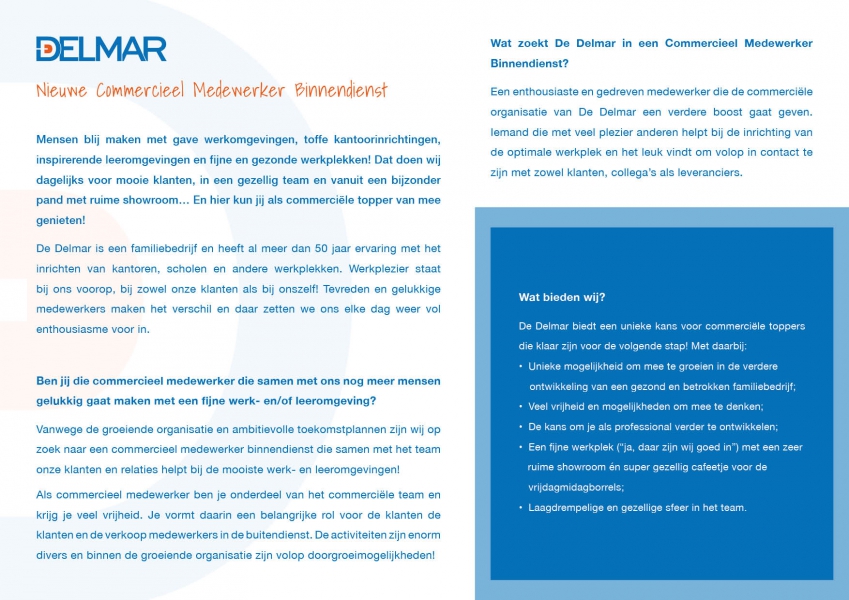 Vacature Commercieel Medewerker Binnendienst